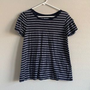 LOFT Striped T-shirt - Navy and white